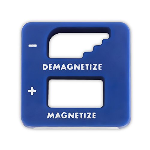 Katzco Blue Precision Magnetizer and Demagnetizer - 1 Pack - for Screwdrivers, Screws