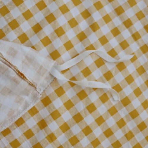 Image of Nayoroom Yellow Gingham Duvet Cover Queen Plaid Checkered Dorm Bedding