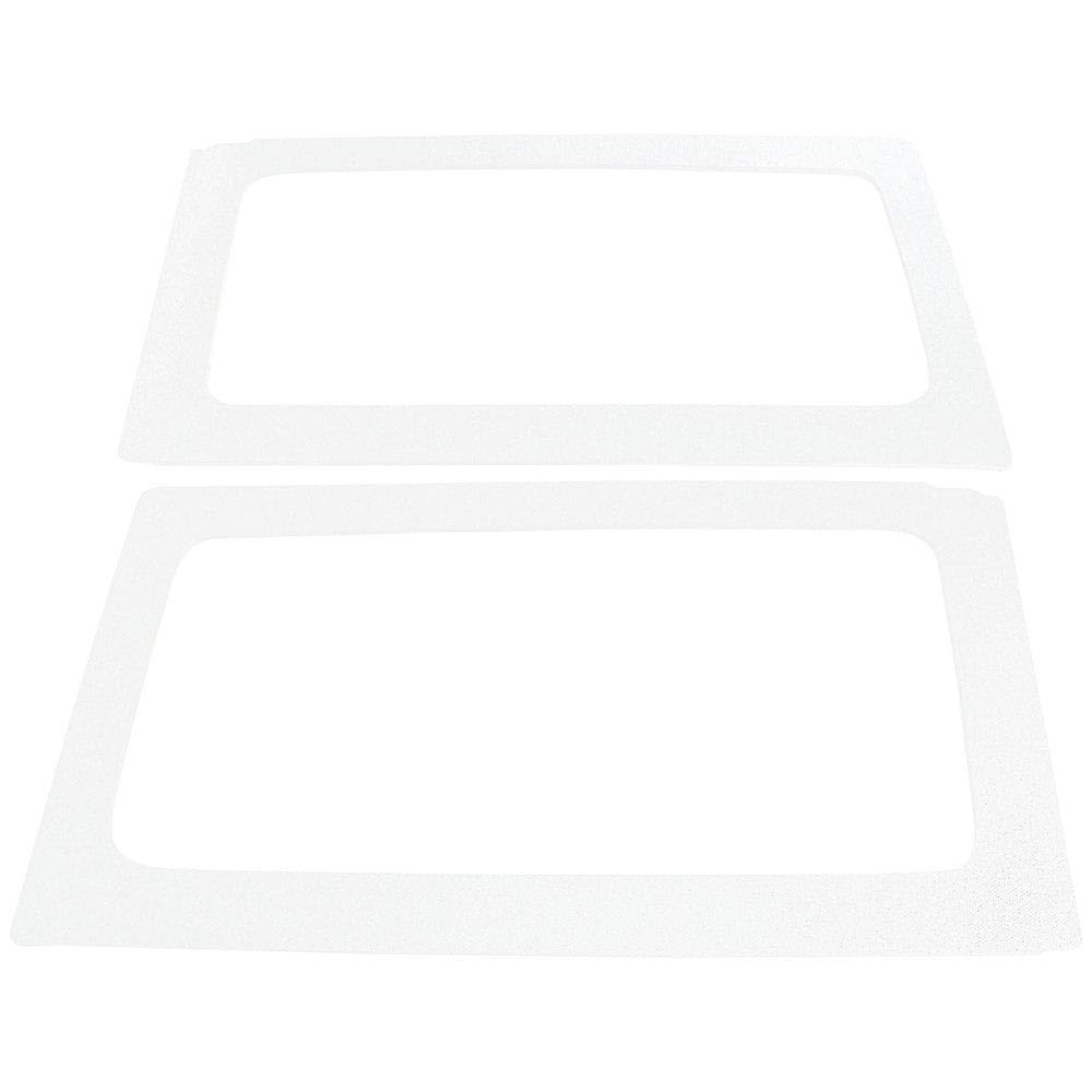 Design Engineering 050154 Boom Mat White Sound Deadening Side Window Trim Kit Compatible with 2-Door Jeep Wrangler (2011-2016)