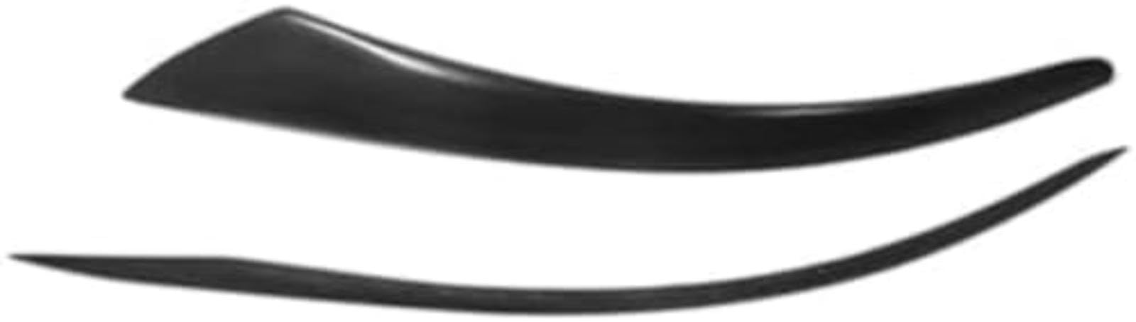 Listwa ozdobna reflektorów, dla Volvo S40 V50 2004–2010, 2012 – czarna listwa ozdobna reflektorów, element dekoracyjny, naklejka na przednią część reflektorów Stylizacja przedniej listwy