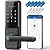 Keyless Fingerprint Smart Door Lock and Handle - Keypad Entry, Electronic Passcode for Front Door