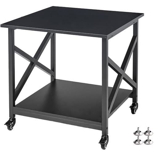 23.6" Square 2-Tier Heavy Printer Stand