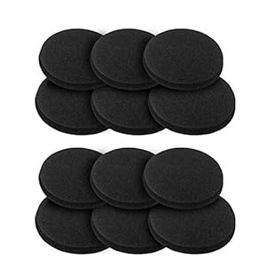 12 Pieces Activated Carbon Filters Compost Bin Filters – Extra Thick Indoor Compost Pail Filters Activated Charcoal Compost Bucket Counter Top Replacement Bin Filters, 0.4″ Thickness 12 Round Filters