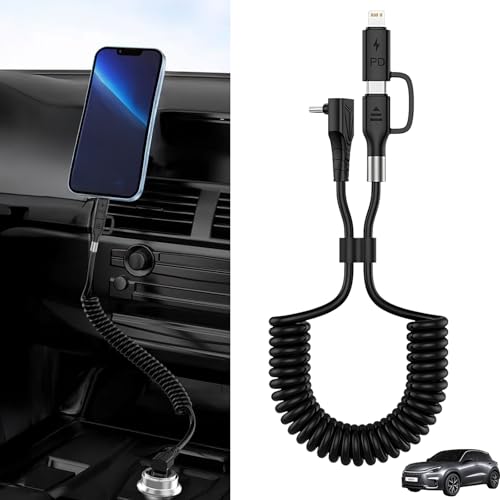 YouCar レクサス LBX Cool Relax Bespoke Build MORIZO RR 2in1 USB-A USB-C ライトニングケーブル カールコード MFi認証 Apple Carplay Android Auto iPhone 充電
