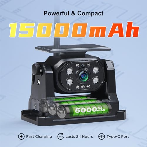 image for VOONOA Wireless Magnetic Backup Camera, 15000mAh Battery Powered Recha