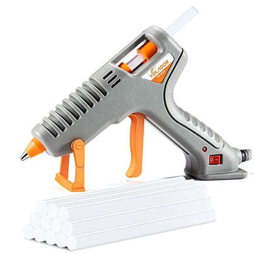 Pistola per Colla a Caldo, Volador 60W Pistola per Colla a Colla con 12 di Colla per Colla Trasparente Calda per L'artigianato Fai-da-te Art & Craft & Seal e Riparazioni Rapide a Casa O in Ufficio