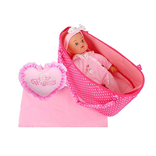 Huang Cheng Toys Alive Lovely Baby 12-inch Doll Cradle Blanket for Doll Carrier Pretend Play Toy (Without Dolls)