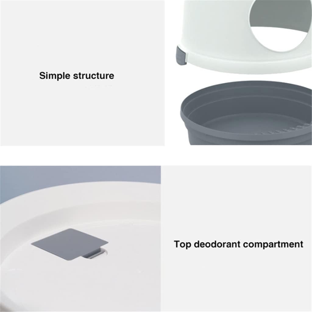 Tree Hole Cats Litter Box Big Pet Toilet Semi Open Large Se Cats Toilet Sandbox Cats WC Tray Scratching Board Pet Supplies (Color : Ice blue) (Ice Blue)