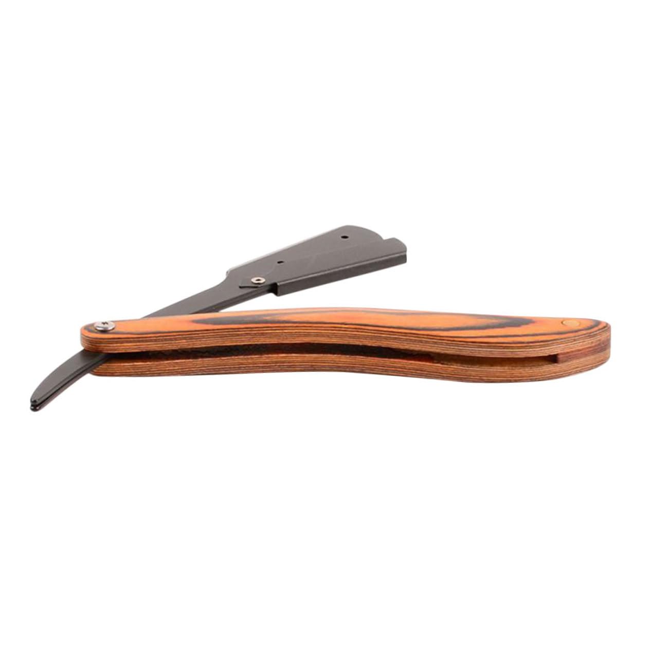Beavorty 4 Pz rasoio Rasoio manuale con manico in legno rasoio da viaggio rasoio da rasoi da uomo Metallo porta coltello radersi coltello da barba viaggiare Di legno