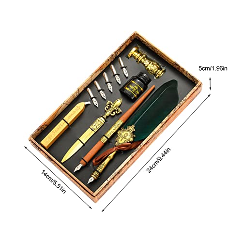 caneta Quill | Quill Ink Set Canetas Caligrafia | caneta caligrafia penas com pontas reposição, vare