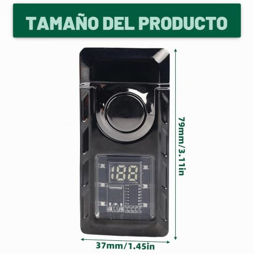 Mechero inteligente recargable GOMETY de doble llama potente con luces LED 3