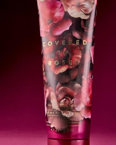 Image of Bath & Body Works Covered In Roses Ultimate Hydration Body Cream | Moisturizer for Soft, Glowing Skin |Nourishing Body Lotion for Women | With Shea Butter & Hyaluronic Acid|48 Hour Moisture| 226g / 8oz