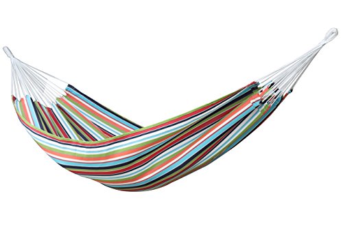 Preisvergleich Produktbild Vivere BZSUN07 Brasilianische Sunbrella®-Doppelhängematte, Carousel Confetti, mehrfarbig