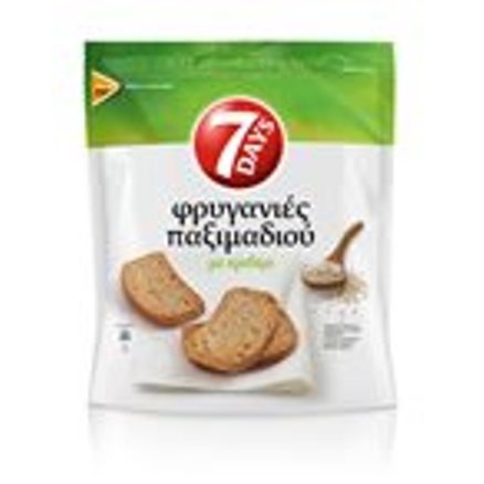 7 Days Cebada Tostada Rusks de Grecia – 8 paquetes de 200 g (7 onzas por paquete)