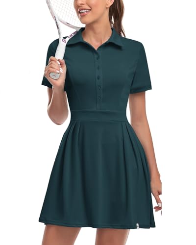 Soneven Damen Tenniskleid mit Hose Tennis...