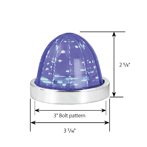 Lámpara LED Classic Watermelon Green/Smoke con bisel acero miniatura 5