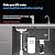 Frizzlife TAM3 Under Sink Inline Water Filter - Alkaline PH+ Remineralization, NSF/ANSI 42 Certified, Adjust Taste & PH, Restore Essential Minerals, 1/4" Pipe Fits for Reverse Osmosis Systems