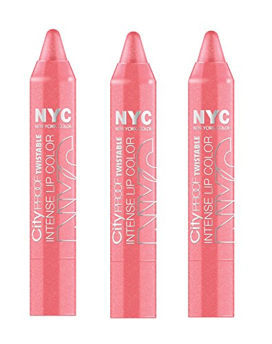 New York Color City Proof Twistable Intense Lip Color, Parsons Pink, 021, 0.07 Ounce (3 Pack)