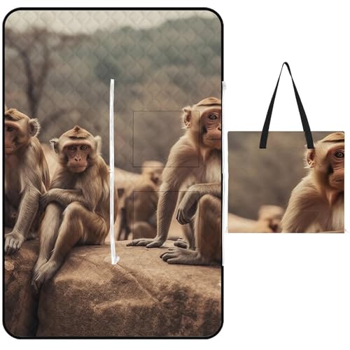 Tapis de pique-nique imperméable pliable fermeture éclair voyage