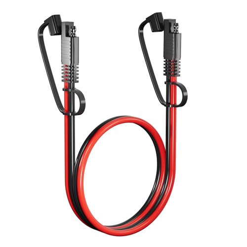 SAE Extension Cable 12AWG SNLLMZI SAE to SAE Extension Cord DC Power Automotive Extension Cable for Solar Panels Cars RVs Trucks Boats etc (3.3FT)