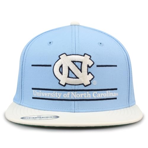 The Game NCAA Licensed North Carolina Tar Heels Flat Brim Snapback Hat University of North Carolina Game Day Hat