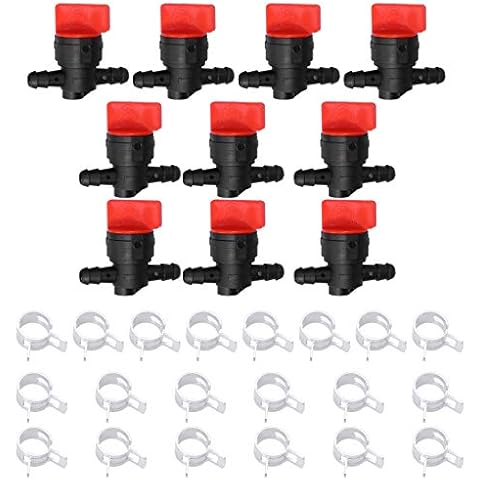 Anxingo 1/4" In Line Shut Off Valve Clamp Replacement for 493960 494768 698183 Compatible with John Deere AM36141 AM107340 Toro 54-3150 1-603770 Oregon 07-406 Stens 120-212 Cover