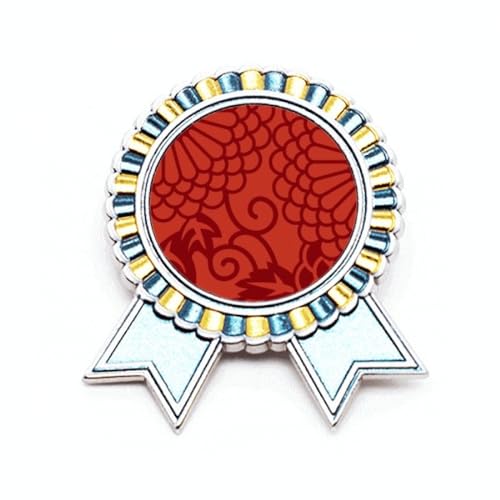 Broche style chinois japonais, le cadeau idéal avec son motif fleurs asiatiques en métal M
