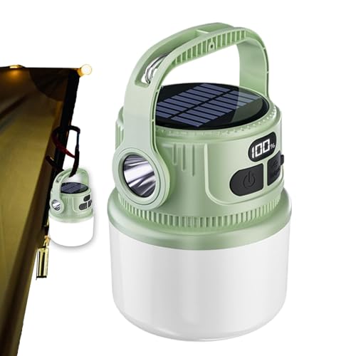 Lampe de poche de camping LED portable et solaire haute luminosité