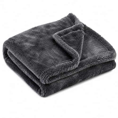 Image of AM Safe-X Premium Microfiber Cleaning Cloth 1200 GSM 40x40cm Grey | Ultra Thick Dual-Sided Car Drying Towel | Super Absorbent, Lint-Free & Scratch-Free | Multipurpose Microfiber Cloth
