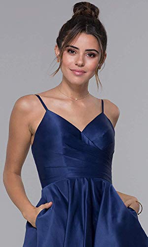Spaghetti Straps Homecoming Dresses for Juniors V-Neck A-Line Short Prom Gowns3