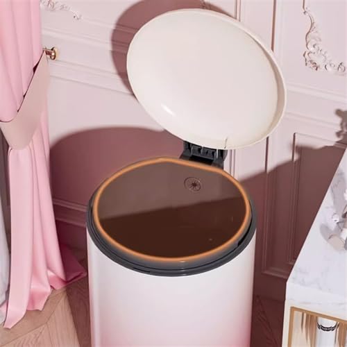 Caneca de basura inteligente de acero inoxidable púrpura con pedal miniatura 2