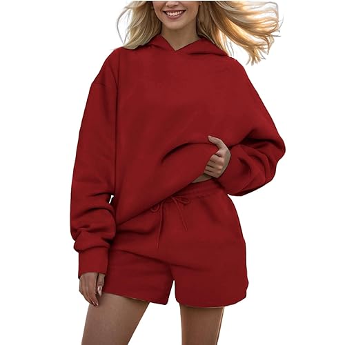 Ensemble de survêtement à capuche pour femme vêtements homewear doux