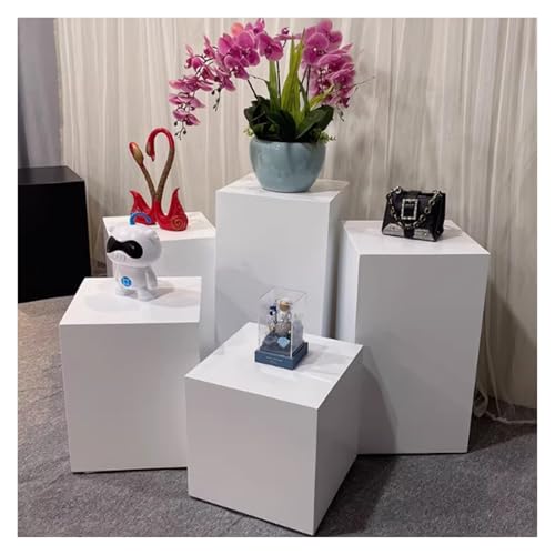 Colonne carrée présentoir de sculptures 40x40x50cm pour mariage