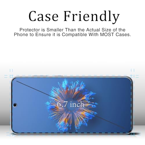 Image of KAREEN 2+2 Pack Screen Protector for Samsung Galaxy S25 FE Tempered Glass Film with Camera Lens Protector, Fingerprint Unlock Support, Anti Scratch, Bubble Free, Case Friendly