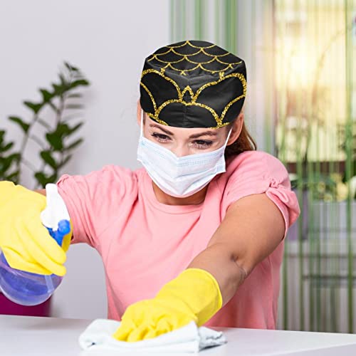 Couvre-chef unisexe écaille de sirène imprimé résistant et réglable lot de 2 - 5