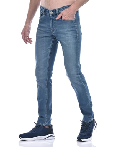 Image of Numero Uno Men's Classic Blue Skinny Sustainable Stretchable Jeans