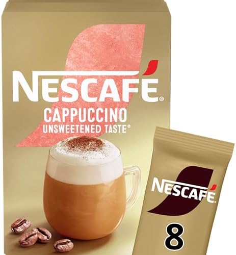Nescafe Gold Cappuccino Unsweetened Taste Pouch, 113 Gram - Whole Bean