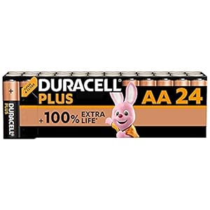 Duracell Plus AA Alkaline Batteries [Pack of 24], 1,5V LR6 MN1500