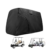 Jungda Golf Cart Covers 2/4/6 Passenger,420D Waterproof Golf Cart Rain Cover for Most Brand Golf Car