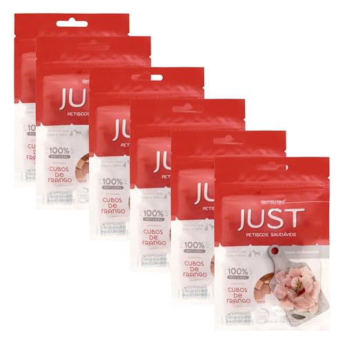 JUST Petiscos Saudáveis Pack com 6 Unidades Cubos de Frango 55G