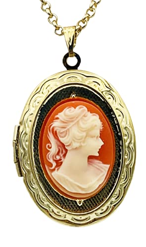 Amazon.com: Carnelian Lady Cameo Right 