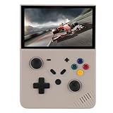 4.3インチIPSスクリーンレトロポータブルハンドヘルドゲームコンソール、20000以上のゲーム、4.3インチIPSスクリーン、4000mAhバッテリー、家庭用または旅行用エンターテイメントデバイス (Gray 128GB)