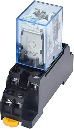 Relé DPDT LY2NJ HH62P de 110V DC con base toma de 8 pines para control eléctrico alterno