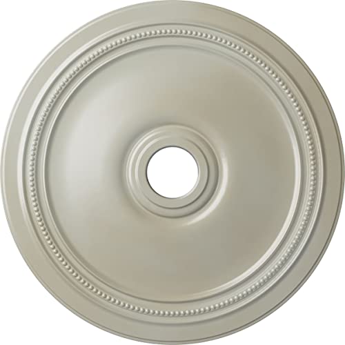 Image of Ekena Millwork CM24DIFBS Diane Ceiling Medallion, 24 inchOD x 3 5 /8 inchID x 1 1 /4 inchP (Fits Canopies up to 6 1 /4 inch), Hand-Painted Flash Blue