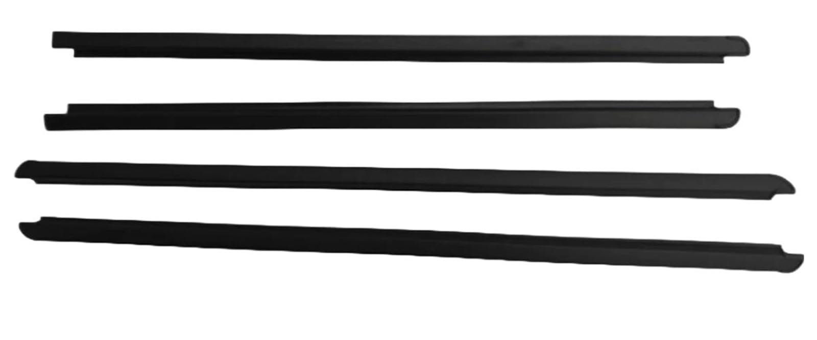 Frtrgvuvxp One Color Automotive Weather Stripping 4Pcs Outer Windows Rubber Weatherstrip Waterproof Pressure Sealing Belt Moulding Trim For Mazda 2 De Hatchback 2007-2014