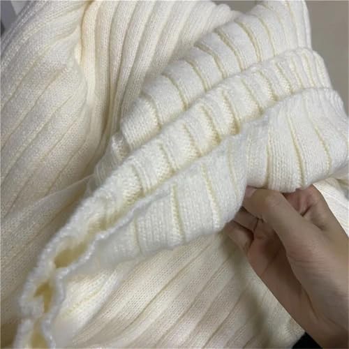 Women's High-Waisted A-Line Knit Skirt, High-End Buttoned Solid Color Pocket Skirt4