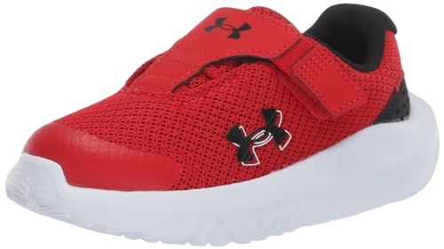 Under Armour Boys' Infant Surge 4 Alternate Closure, (600) Red/Black/Black, 10, US