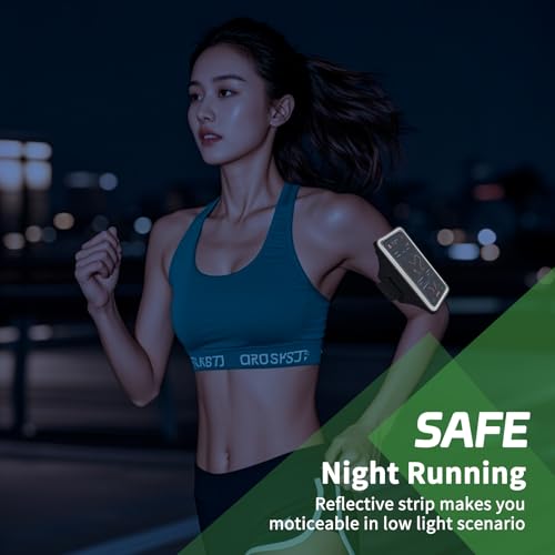 Kebrela Running Armband with Earphone Bag for iPhone 16/15/14 Max/Pro/Plus & Galaxy S20/S10, Touchscreen Compatible, Phone Holder for Running with Card Slot & Key Pockets, Fit Up to 6.9 Phone - image 8