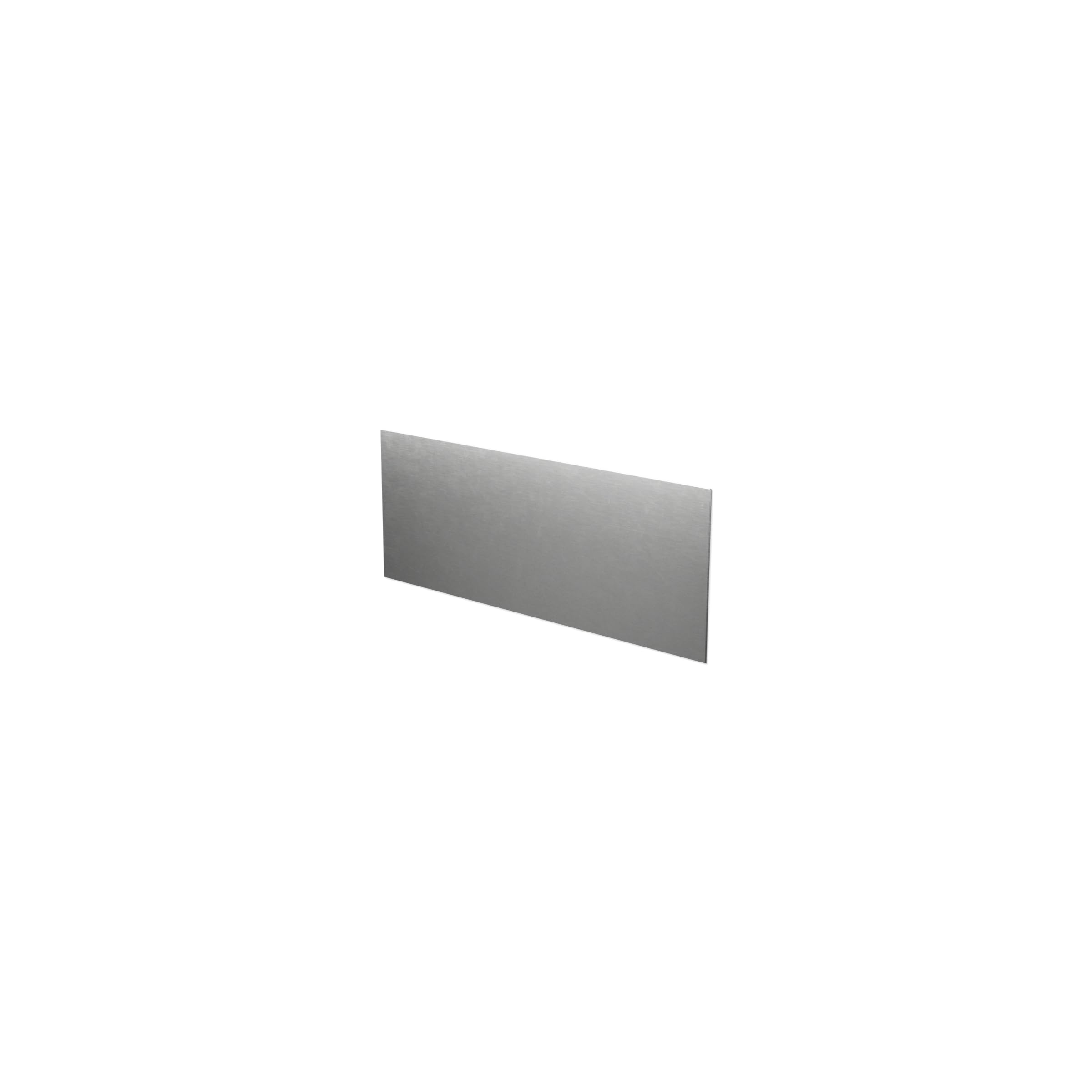 KUNe Edelstahl Spritzschutz, einfache Montage - fleckenfreie Wände, Zubehör für KUNe Edelstahl SOLIDUM Ausgussbecken/Waschtröge, Farbe:Silber, Größe:77.4 x 30 cm