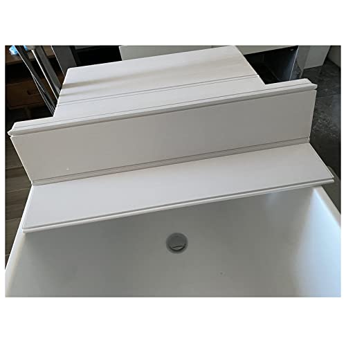 LANRUEU Plegable PVC Cubierta De Bañera, 1,2cm Espesor Bandejas para, Fácil Instalación A Prueba Polvo Tablero Aislamiento For Baños Leyendo Relajante Soporte(75x180x1.2cm)